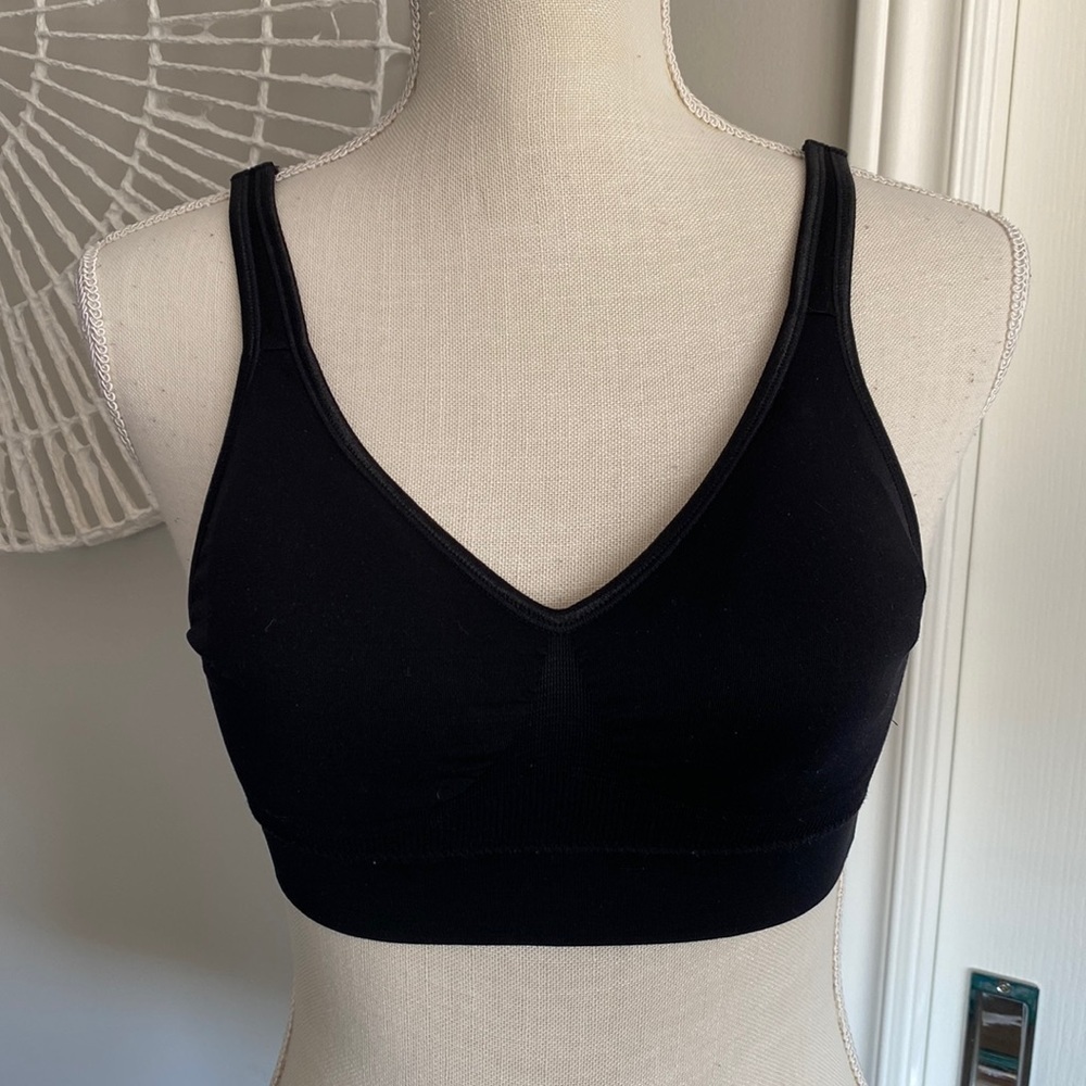Black Bow - Seamless Bra in Black​​​​​​​​​​​​​